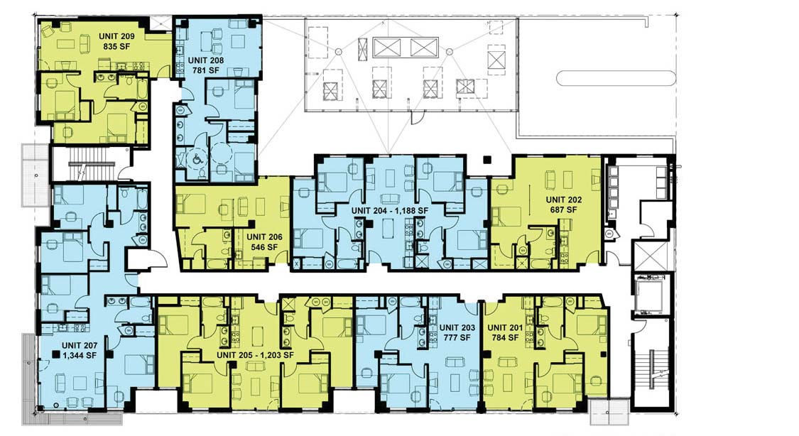 2nd Floor Units