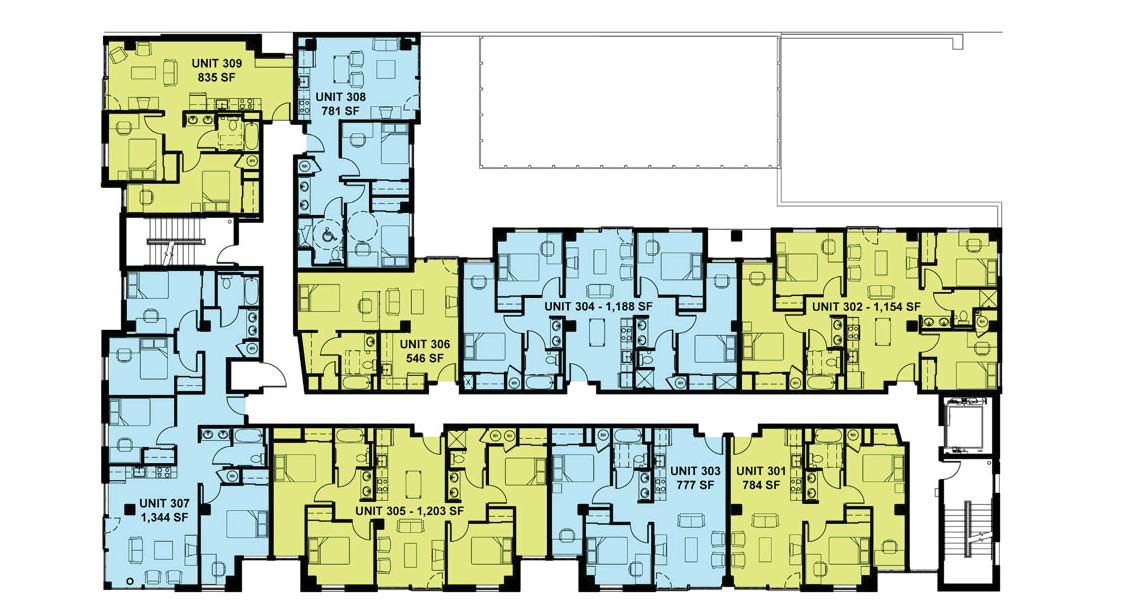 3rd Floor Units