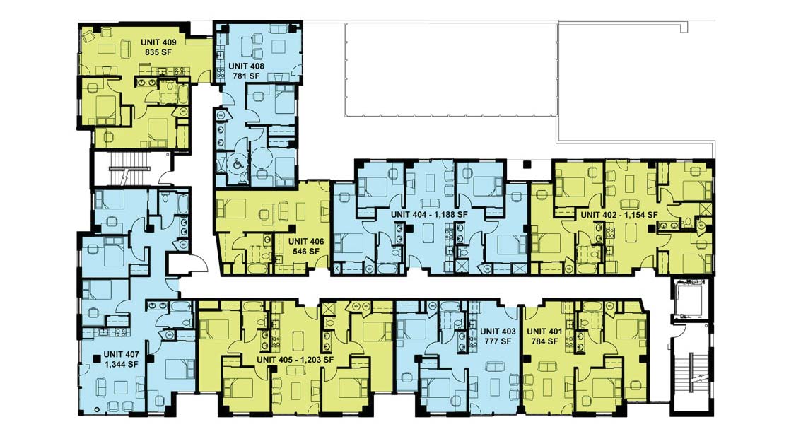 4th Floor Units